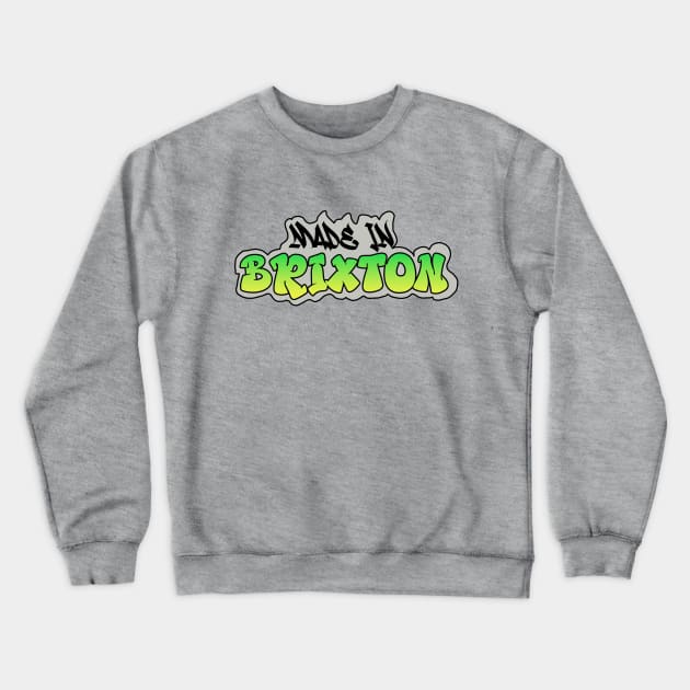 Made in Brixton I Garffiti I Neon Colors I Green Crewneck Sweatshirt by EverYouNique